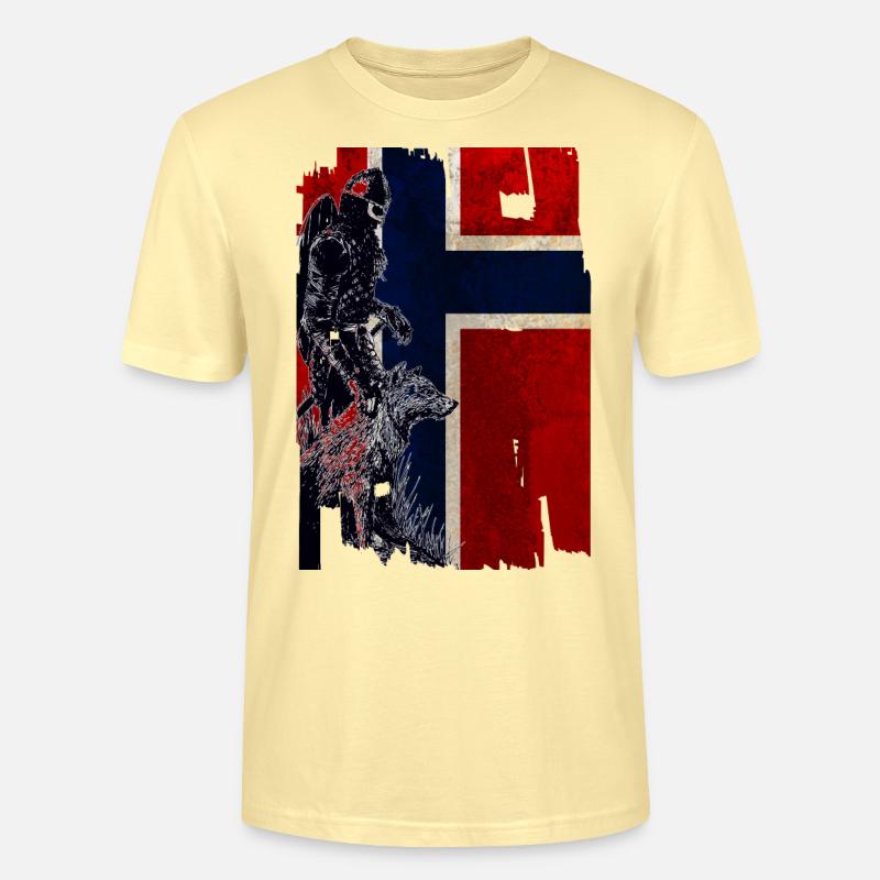Wikinger Wolf Norwegen - Stanley/Stella Unisex Bio-T-Shirt CRAFTER - Creme