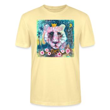 Der Duft von Rosen - Stanley/Stella Unisex Bio-T-Shirt CRAFTER - Creme - Vorne - Alina (178cm) & Michal (187cm)