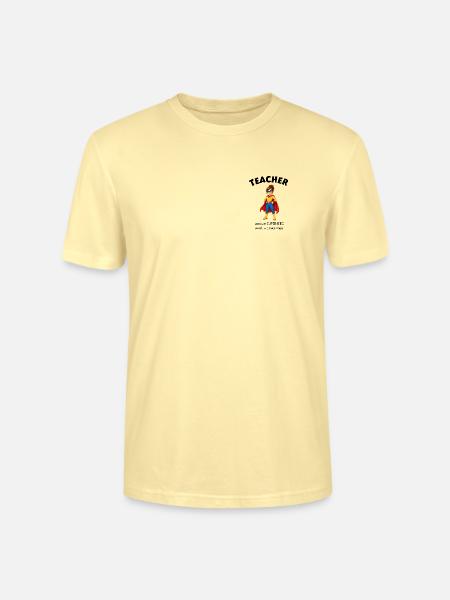 Geschenk Lehrerin Superheldin - Stanley/Stella Unisex Bio-T-Shirt CRAFTER - Creme