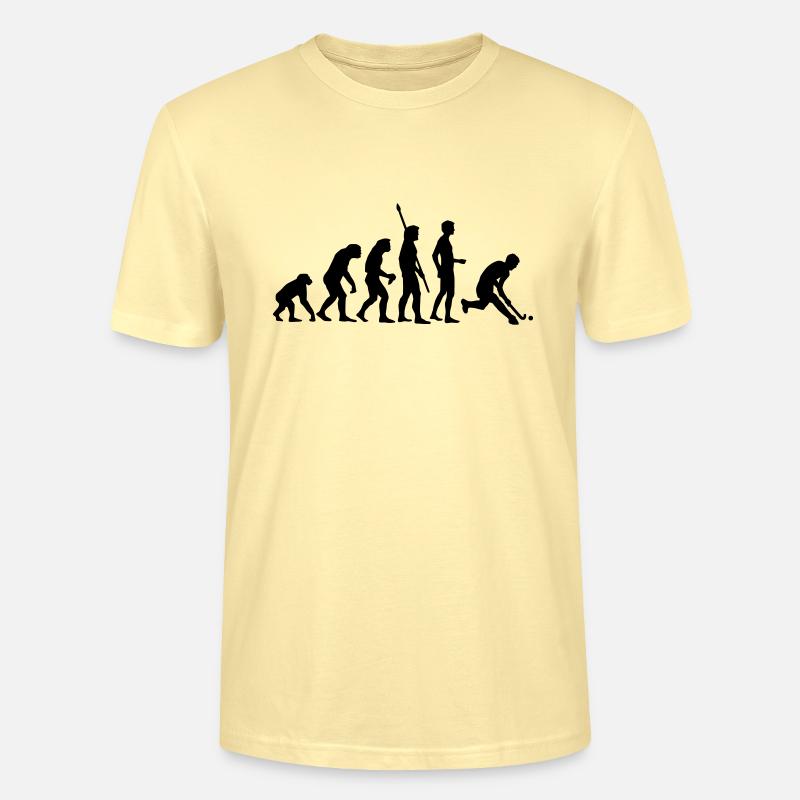 evolution_herren_hockey_1c - T-shirt bio CRAFTER Stanley Stella Unisexe - crème