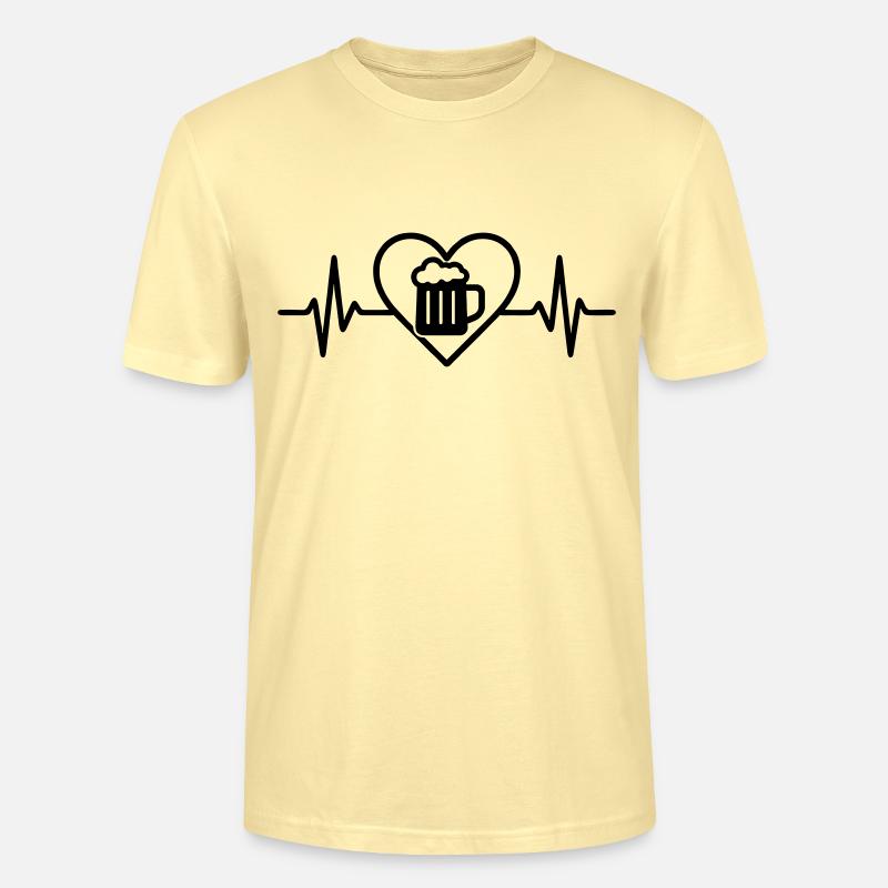 Bier Krug Herz - Stanley/Stella Unisex Bio-T-Shirt CRAFTER - Creme