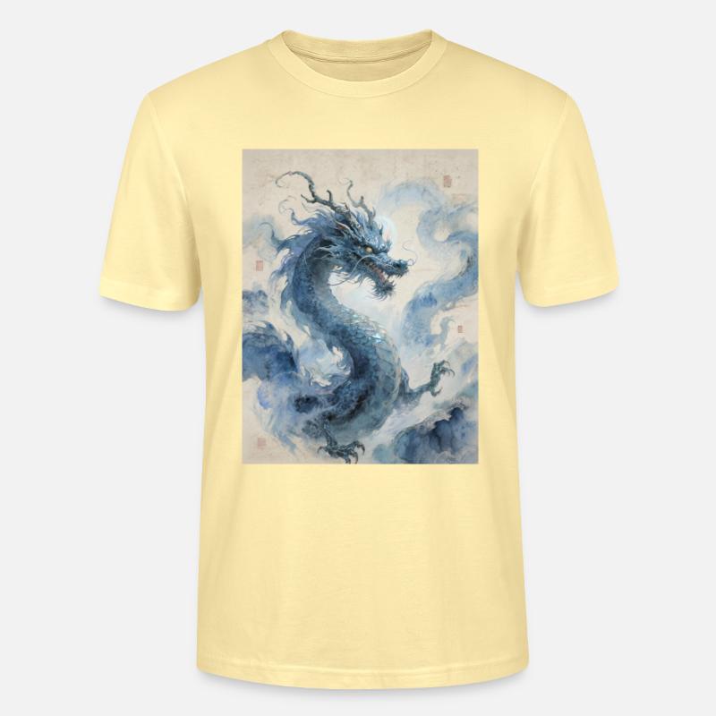 L'Apothéose Céleste : Dragon Bleu – Infinité - T-shirt bio CRAFTER Stanley Stella Unisexe - crème