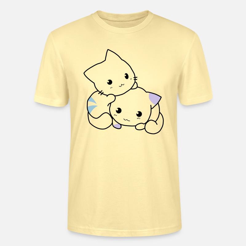 Cats cute - Stanley/Stella CRAFTER Unisex Organic T-Shirt - cream