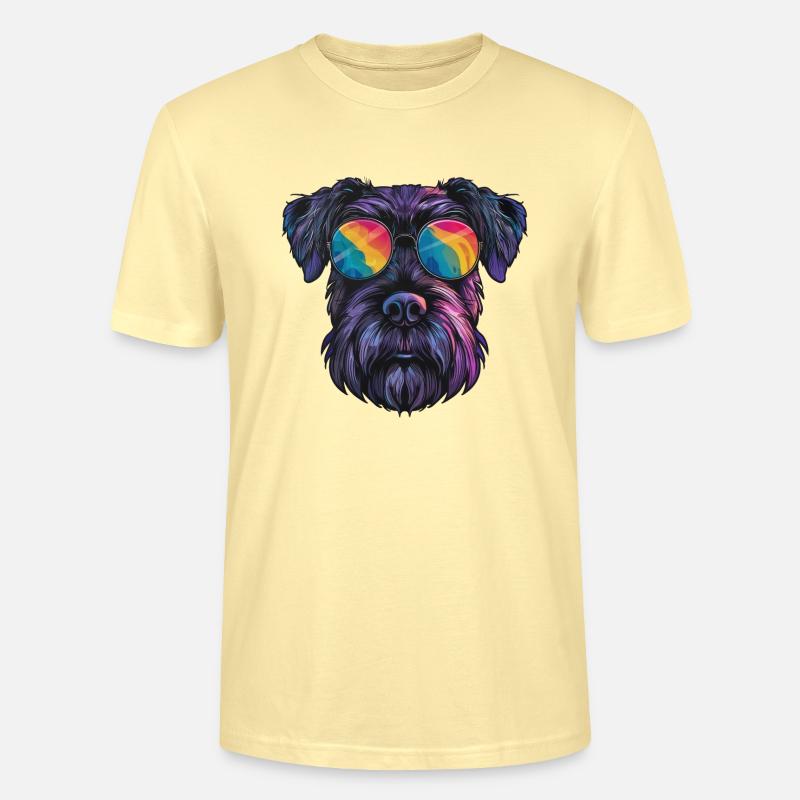Schnauzer Géant, Schnauzer Géant, Chien - T-shirt bio CRAFTER Stanley Stella Unisexe - crème