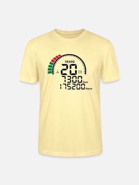 years 20 years anniversary meter - Stanley/Stella CRAFTER Unisex Organic T-Shirt - cream
