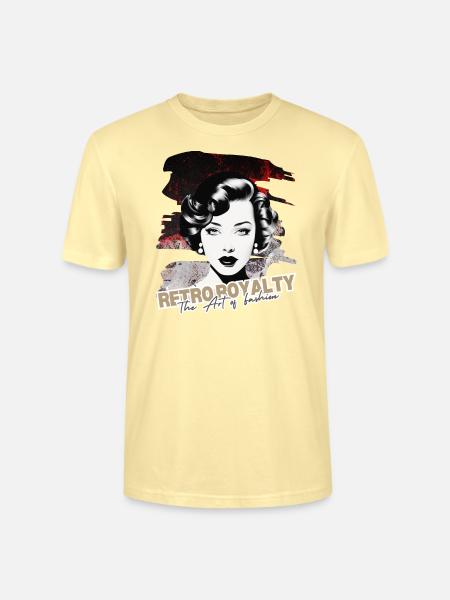 Retro Royalty - Stanley/Stella CRAFTER Unisex Organic T-Shirt - cream