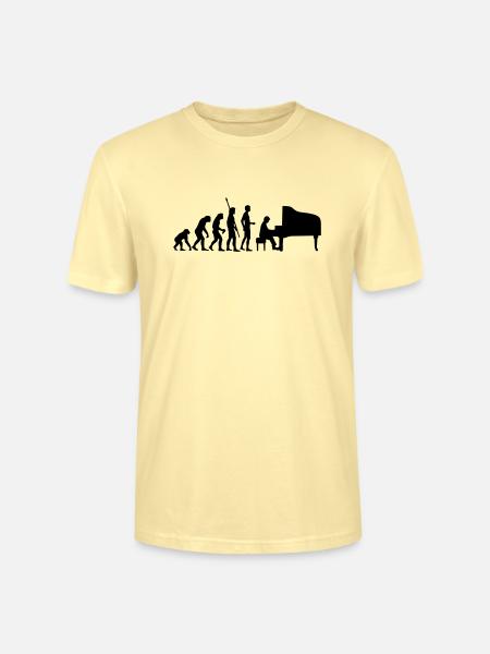 evolution_pianist - T-shirt bio CRAFTER Stanley Stella Unisexe - crème