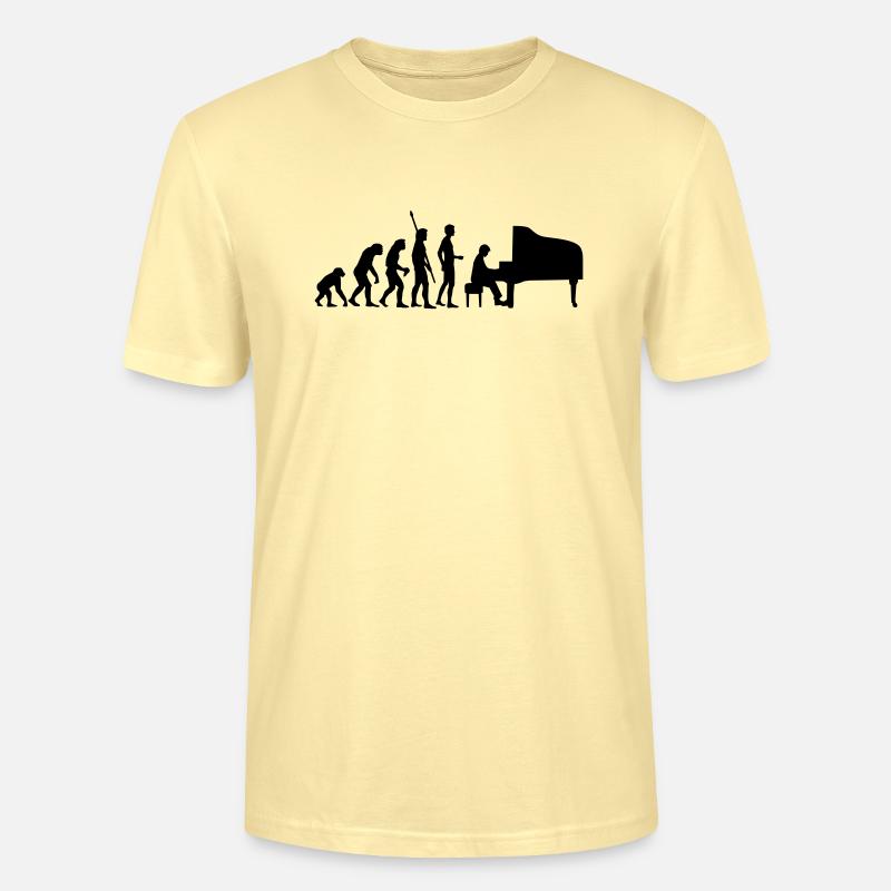 evolution_pianist - T-shirt bio CRAFTER Stanley Stella Unisexe - crème