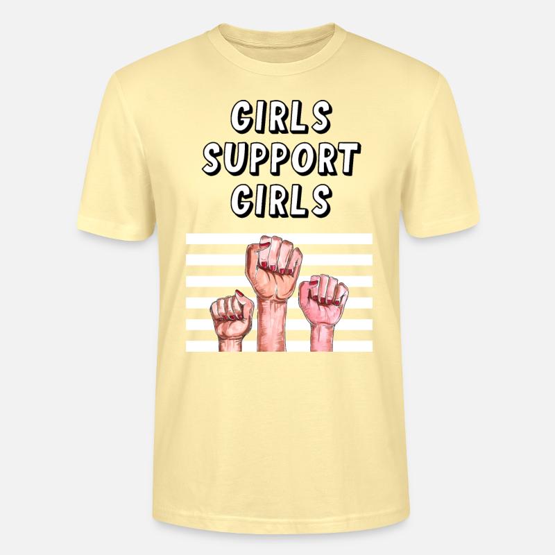 Mädchen unterstützen Mädchen - Stanley/Stella Unisex Bio-T-Shirt CRAFTER - Creme
