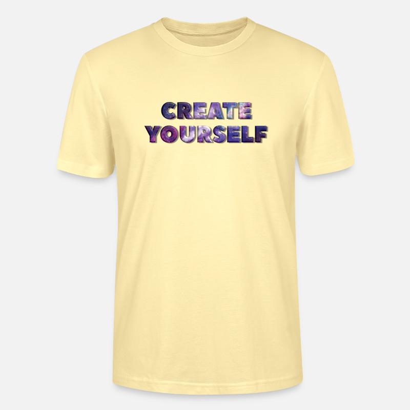 CREATE YOURSELF UNIVERSE - Stanley/Stella Unisex Bio-T-Shirt CRAFTER - Creme