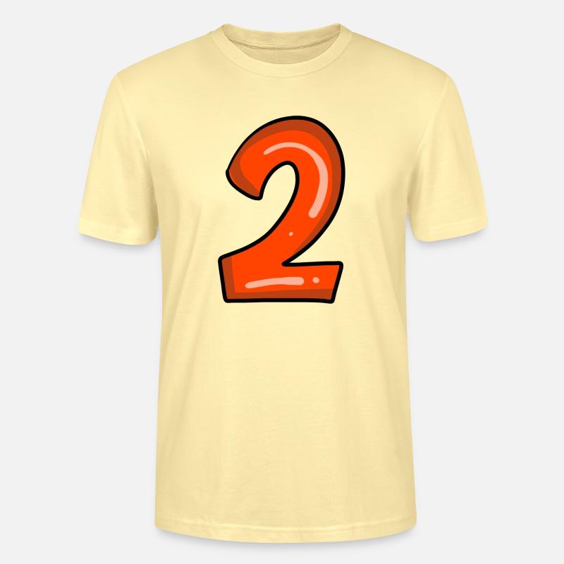 2 rot - Stanley/Stella Unisex Bio-T-Shirt CRAFTER - Creme