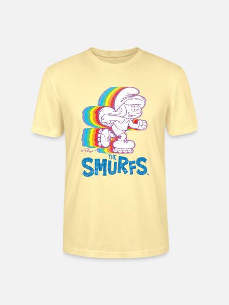 Schtroumpfs Design Avec Schtroumpfette En Patins - T-shirt bio CRAFTER Stanley Stella Unisexe - crème