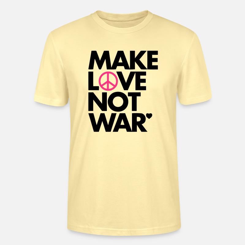 Make Love Not War - Stanley/Stella Unisex Bio-T-Shirt CRAFTER - Creme