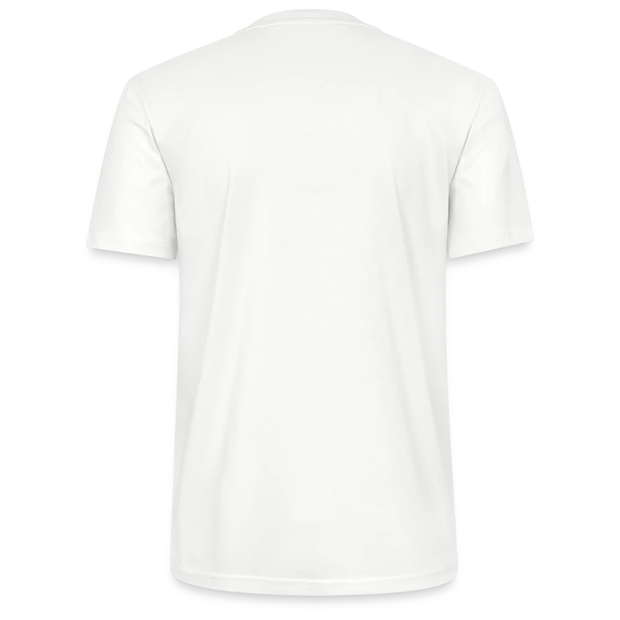 Moon Bay badge on a stanley/stella crafter unisex organic t-shirt, white, back