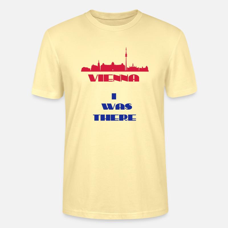 Ich war dort Wien - Stanley/Stella Unisex Bio-T-Shirt CRAFTER - Creme