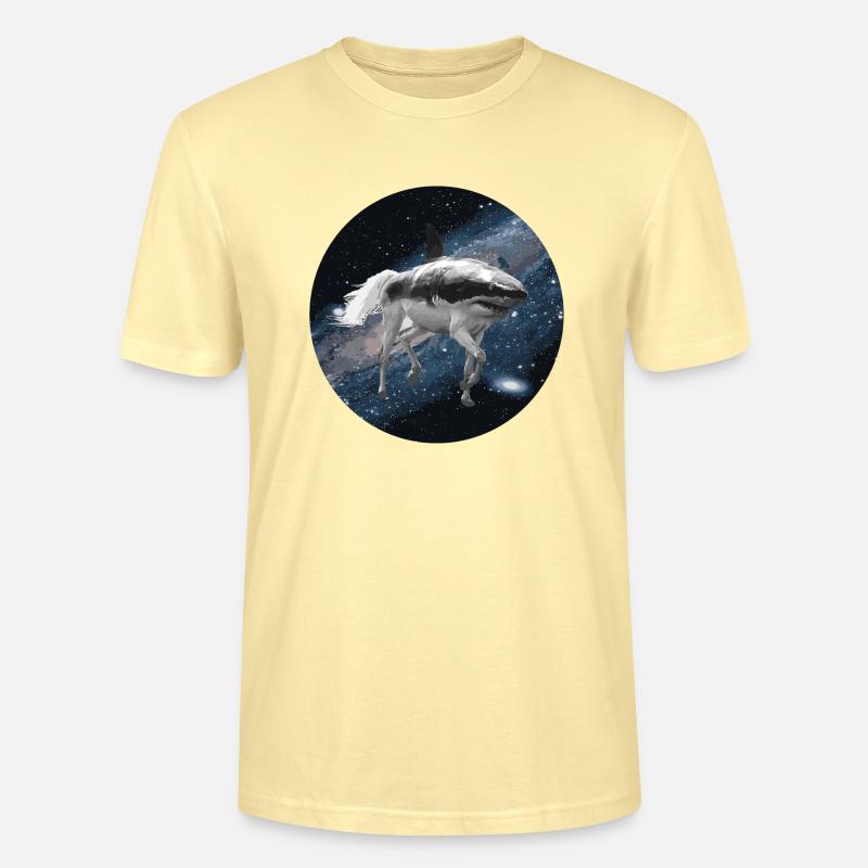 Cheval de requin dans l'espace - T-shirt bio CRAFTER Stanley Stella Unisexe - crème