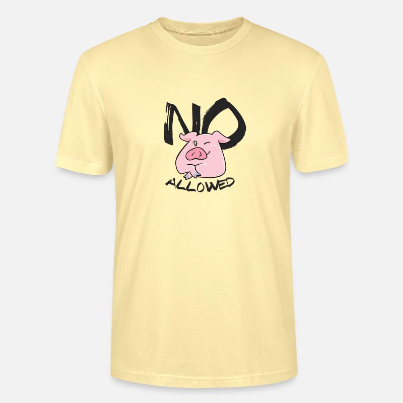 No allowed (Cochon) - T-shirt bio CRAFTER Stanley Stella Unisexe - crème