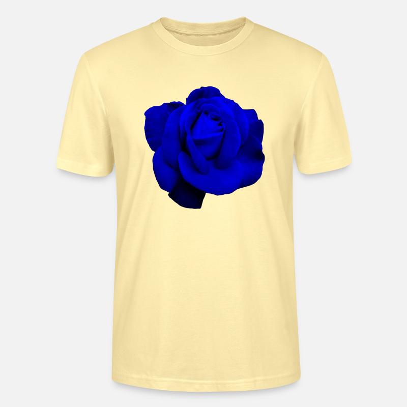 Blaue Rose - Stanley/Stella Unisex Bio-T-Shirt CRAFTER - Creme