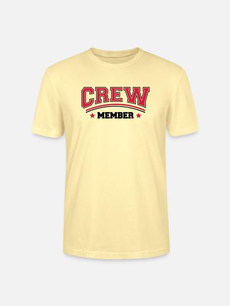 Cool Crew Member Logo Design - Stanley/Stella CRAFTER Unisex Organic T-Shirt - cream