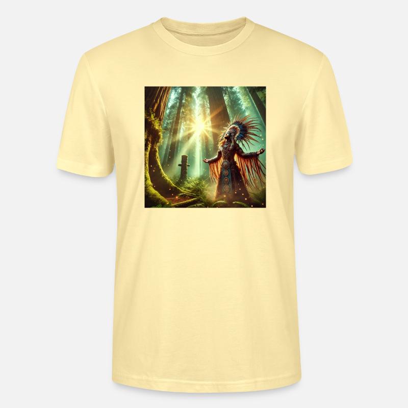 Schamane in Trance (E) - Stanley/Stella Unisex Bio-T-Shirt CRAFTER - Creme