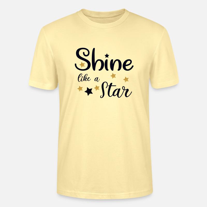 wie ein Stern - Stanley/Stella Unisex Bio-T-Shirt CRAFTER - Creme
