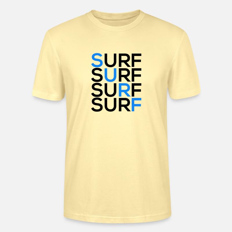 SURF SURF SURF SURF - Stanley/Stella Unisex Bio-T-Shirt CRAFTER - Creme