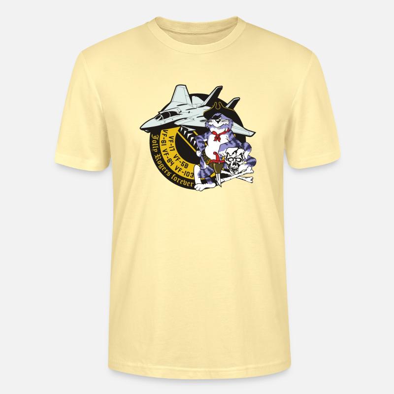 Tomcat - Jolly Rogers Forever - Stanley/Stella Unisex Bio-T-Shirt CRAFTER - Creme