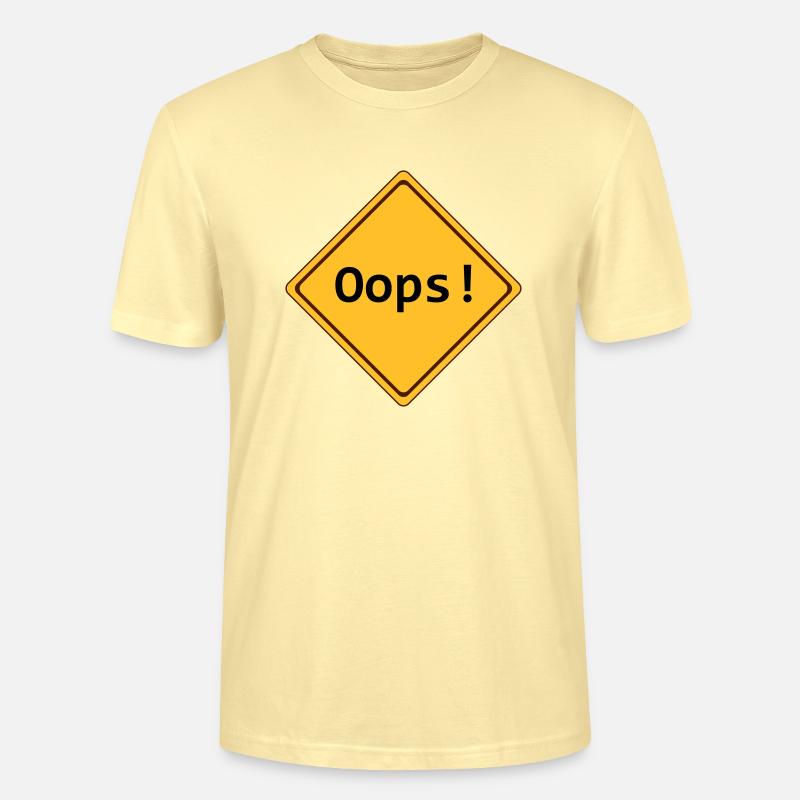 error, oops!, anpassbar - Stanley/Stella Unisex Bio-T-Shirt CRAFTER - Creme