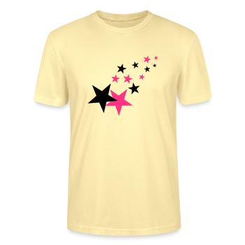 Sterne - Stanley/Stella Unisex Bio-T-Shirt CRAFTER - Creme - Vorne - Alina (178cm) & Michal (187cm)