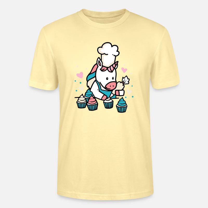 Bäcker Einhorn - Stanley/Stella Unisex Bio-T-Shirt CRAFTER - Creme