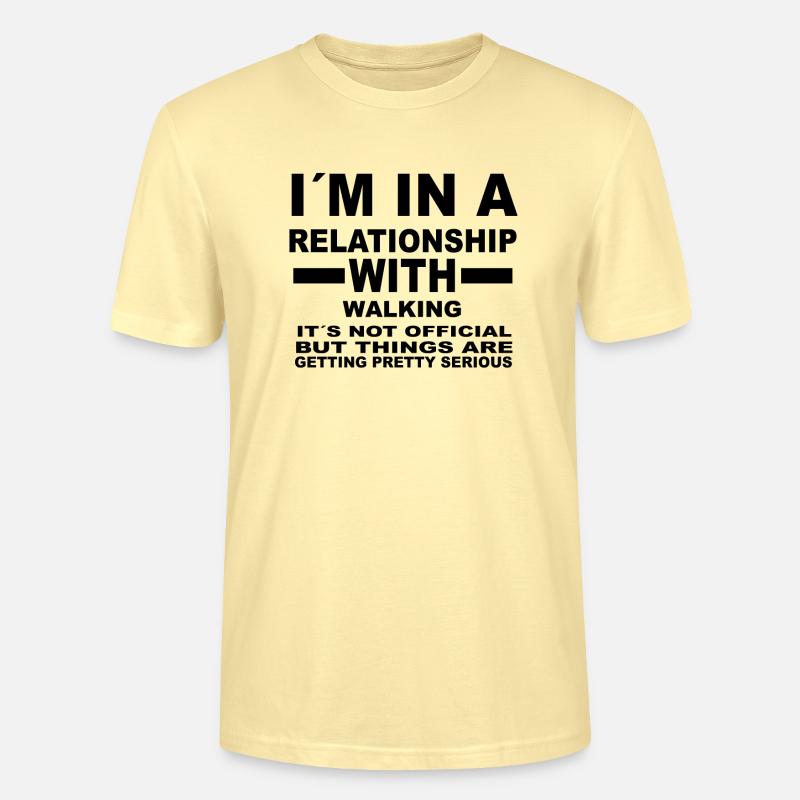 anniversaire cadeau relation cadeau WALKING - T-shirt bio CRAFTER Stanley Stella Unisexe - crème