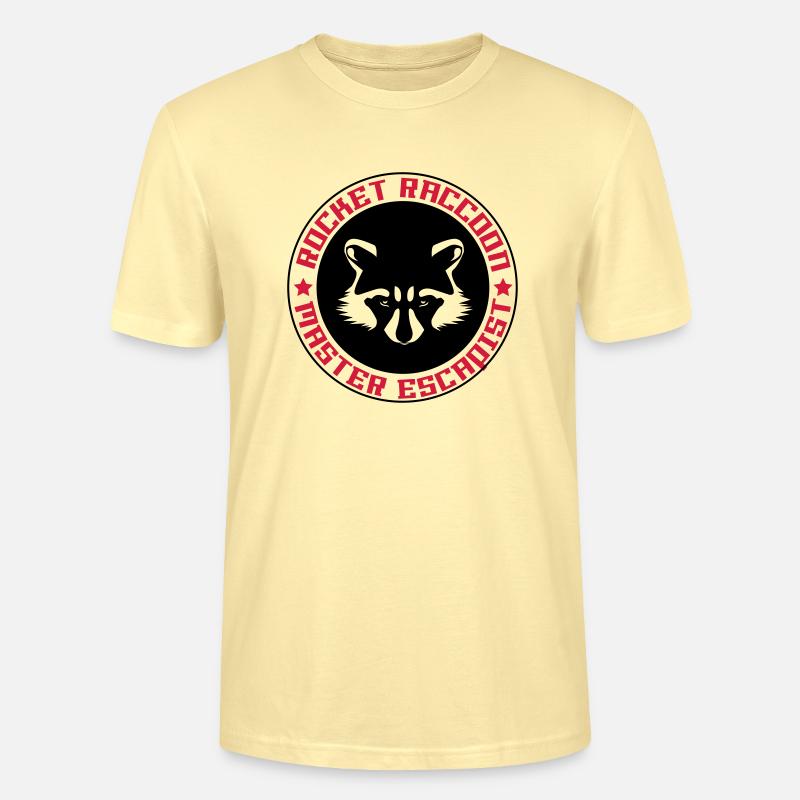 Rocket-Waschbär voll Logo - Stanley/Stella Unisex Bio-T-Shirt CRAFTER - Creme