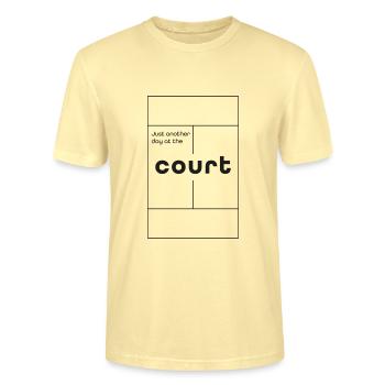 Just another day at the court - Stanley/Stella Unisex Bio-T-Shirt CRAFTER - Creme - Vorne - Alina (178cm) & Michal (187cm)