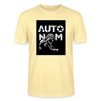 Autonomous - Stanley/Stella CRAFTER Unisex Organic T-Shirt - cream - Front - Alina (178cm) & Michal (187cm)