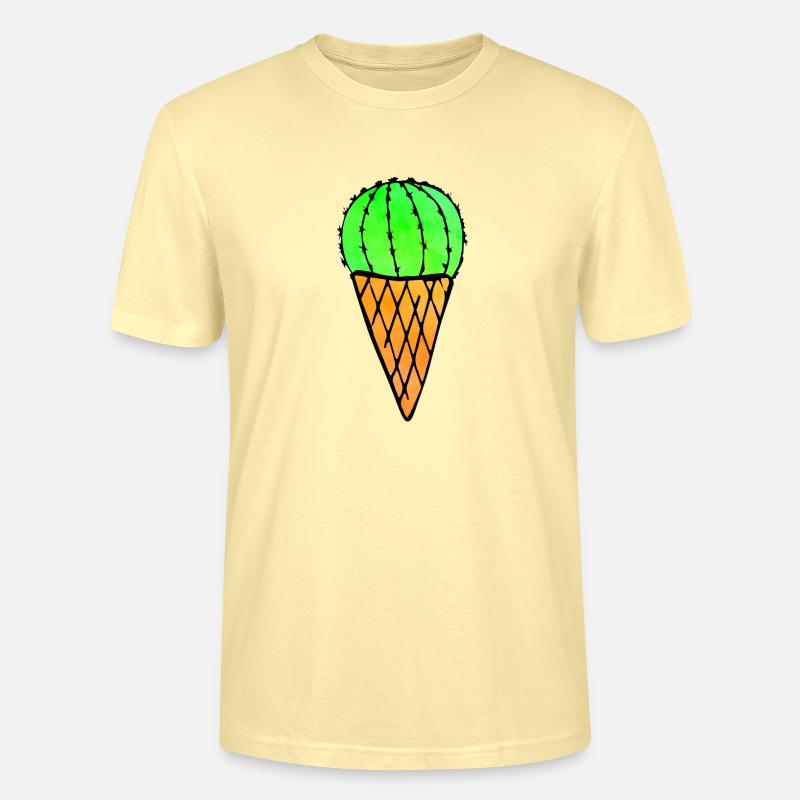Cactus Ice Cream - Stanley/Stella Unisex Bio-T-Shirt CRAFTER - Creme