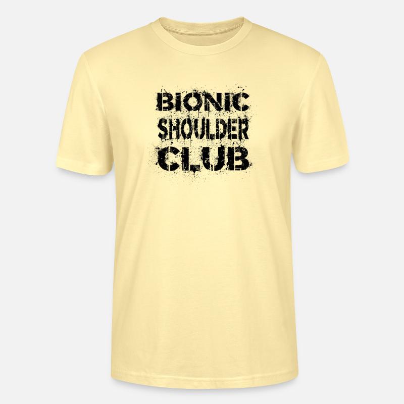 Bionic Shoulder Genesung Schultergelenk Operation - Stanley/Stella Unisex Bio-T-Shirt CRAFTER - Creme