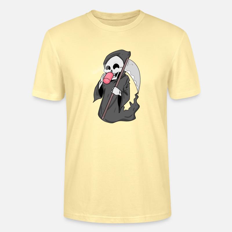 Sensenmann mit Kaffee - Stanley/Stella Unisex Bio-T-Shirt CRAFTER - Creme