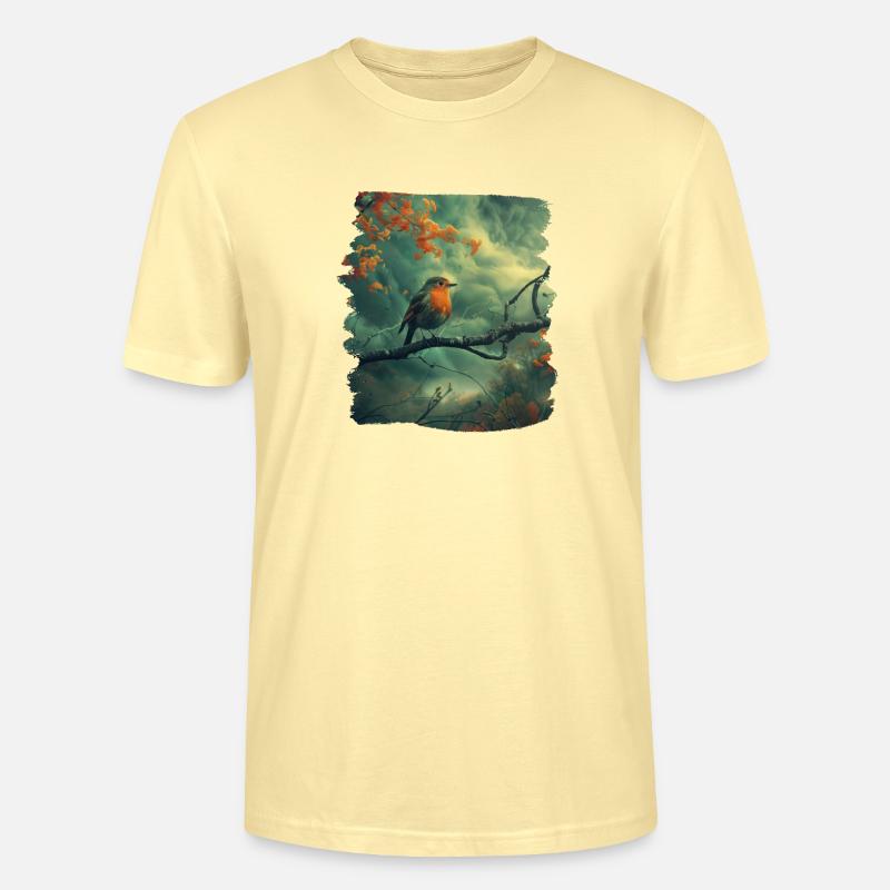 Robin Rotkehlchen - Stanley/Stella Unisex Bio-T-Shirt CRAFTER - Creme