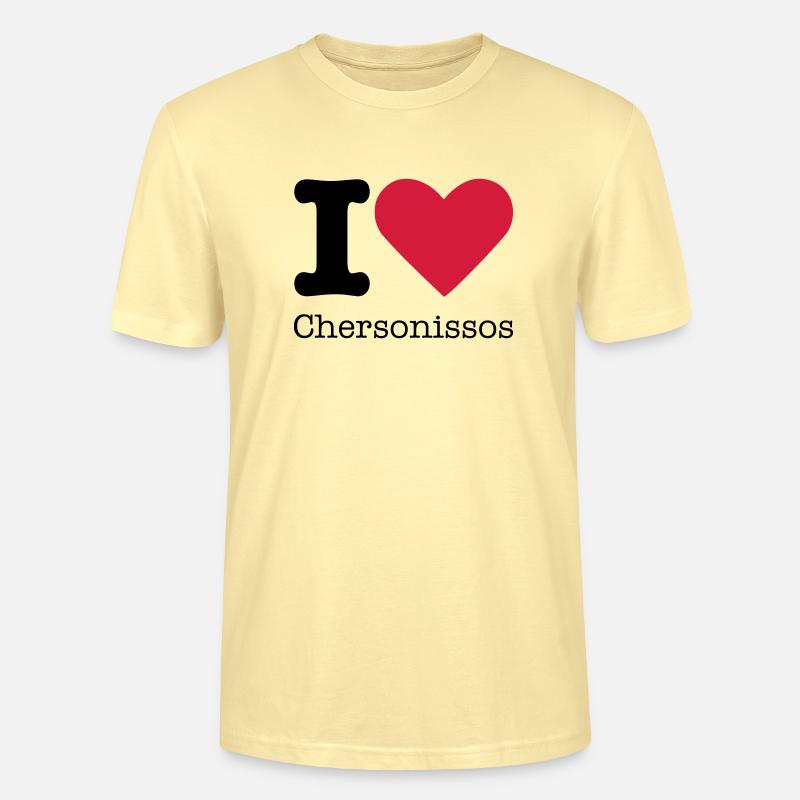 I Love Chersonissos - Stanley/Stella Unisex Bio-T-Shirt CRAFTER - Creme