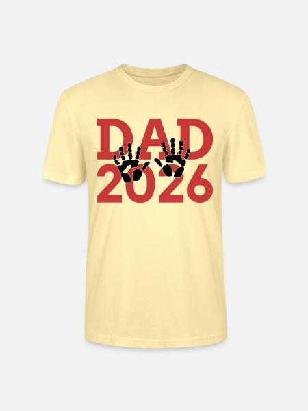 Dad 26 Vater Baby Papa 2026 Vatertag - Stanley Stella CRAFTER unisex økologisk-T-shirt - cremefarvet
