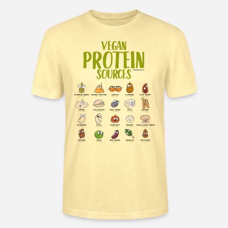 Vegan Protein Sources - Stanley/Stella Unisex Bio-T-Shirt CRAFTER - Creme