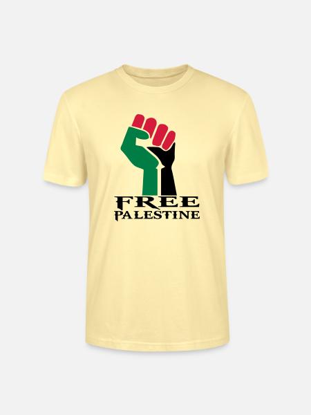 drawing palestinian symbol flag palestine - Stanley/Stella CRAFTER Unisex Organic T-Shirt - cream