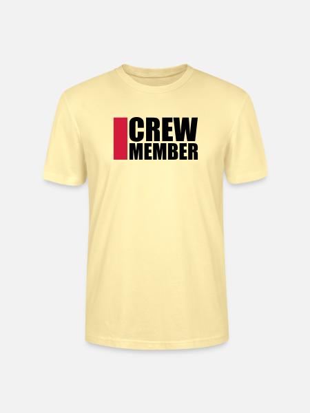 Cool Crew Member Logo-Design - Stanley/Stella Unisex Bio-T-Shirt CRAFTER - Creme