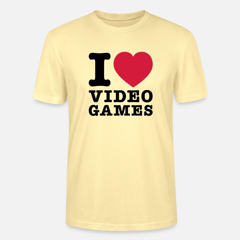 I Love Videogames 2 - Stanley/Stella Unisex Bio-T-Shirt CRAFTER - Creme