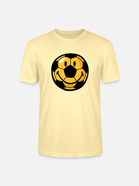 Smiley football - Stanley/Stella Unisex Bio-T-Shirt CRAFTER - Creme