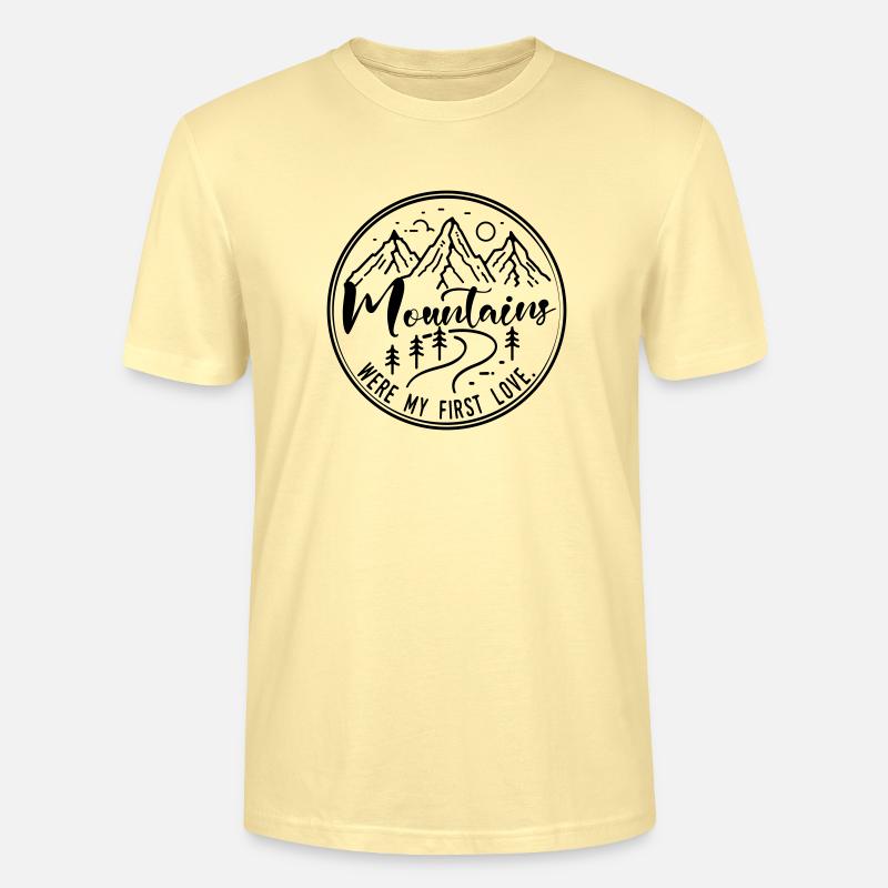 Mountains were my first love - Stanley/Stella Unisex Bio-T-Shirt CRAFTER - Creme