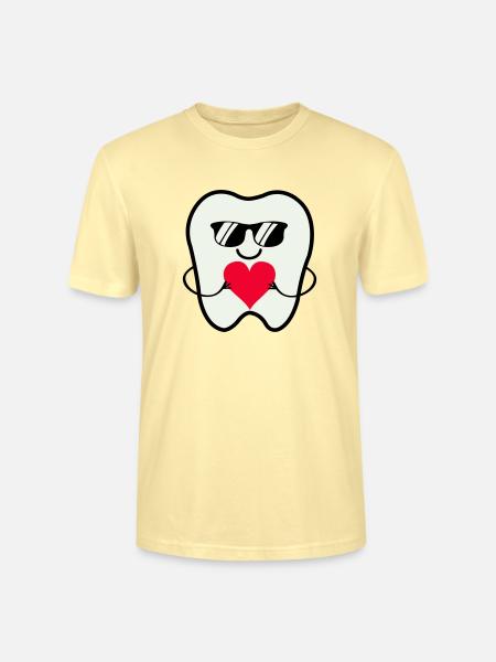 Zahn Smile Sunglasses - Stanley/Stella CRAFTER Unisex Organic T-Shirt - cream