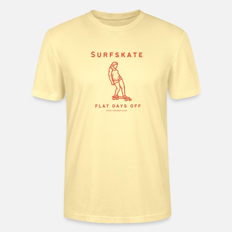 Surfskate Flat Days Off - Stanley/Stella Unisex Bio-T-Shirt CRAFTER - Creme