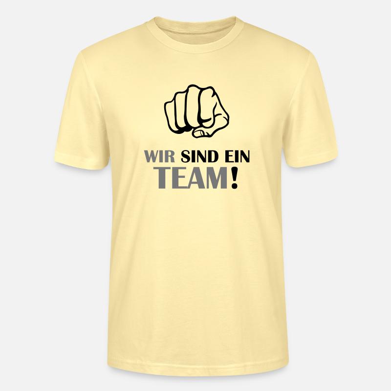 faust_wir_sind_ein_team_2 - Stanley/Stella Unisex Bio-T-Shirt CRAFTER - Creme