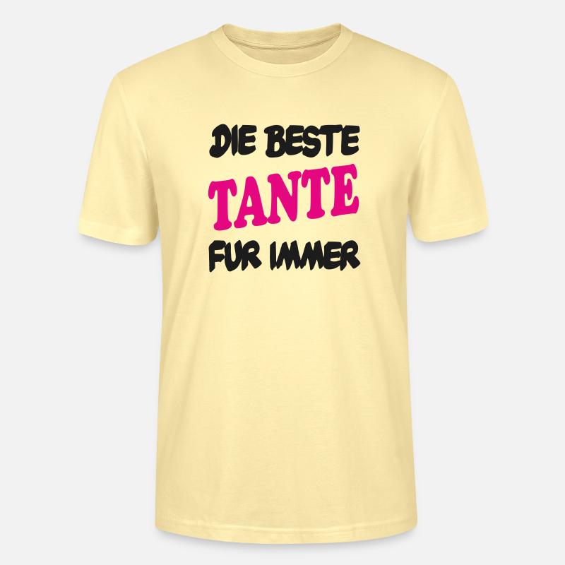 DIE BESTE TANTE FUR IMMER - T-shirt bio CRAFTER Stanley Stella Unisexe - crème